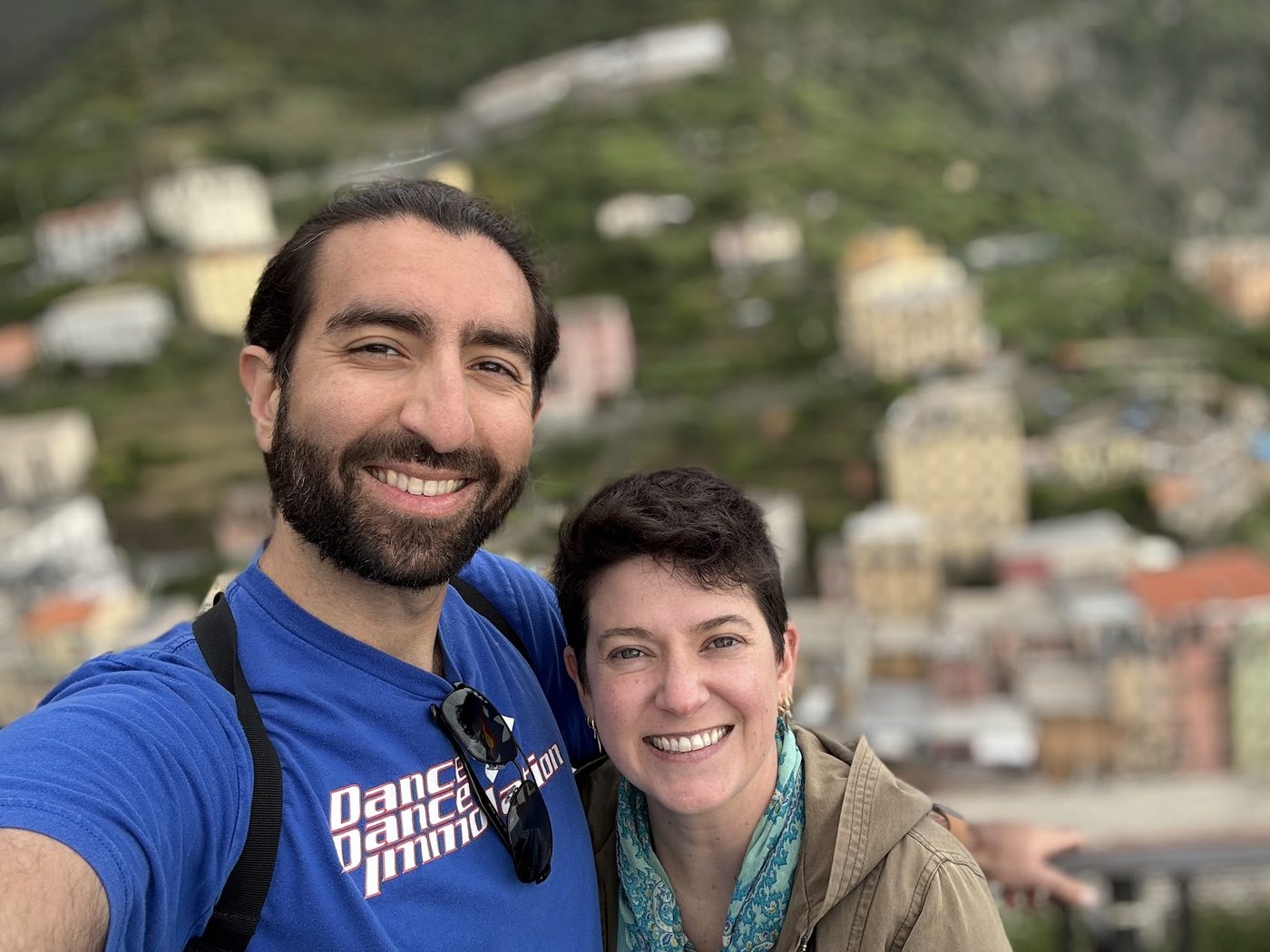 dimo and Kat in Cinque Terre, Italy